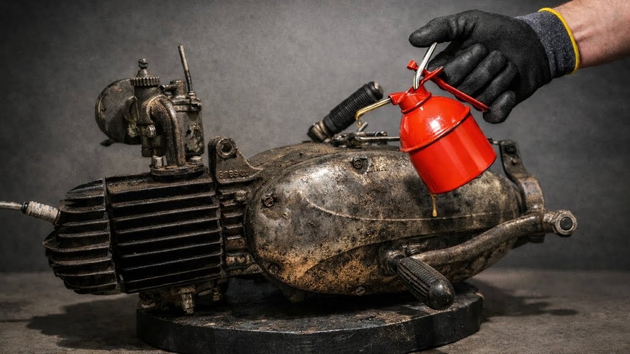 Kompletní stavba motoru Jawa 555