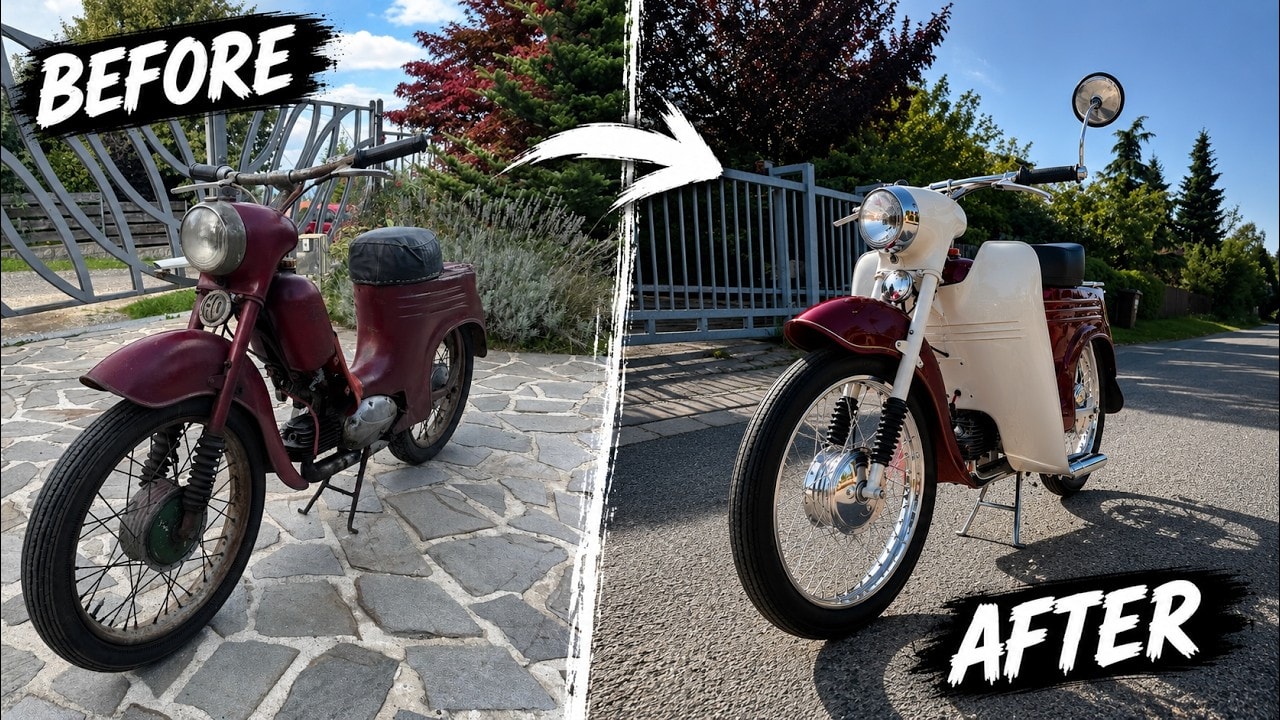 Kompletní renovace Jawy 555 De Luxe